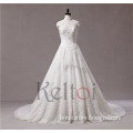 luxury high neck open back ball gown wedding dress with butterflies and crystal beads